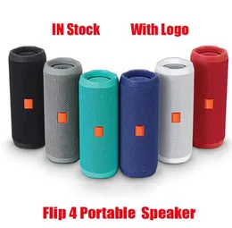 Flip 4 Bluetooth Speaker Portable Mini Wireless Flip4 utomhusvattentäta subwooferhögtalare Stöd TF USB -kort med LOGO27401051068
