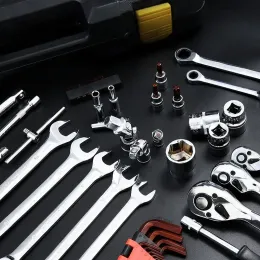 Xiaomi Socket Ratchet Car Repair Tool Wrench Set Head Ratchet Pawl Socket Spanner Screwdriver Professional Metalworking Home Kit