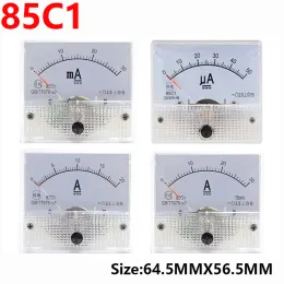 85C1 Ammeter dc Analog Current Meter Panel Mechanical Pointer Type 1/5/10/20/30/50/100/200/300/500mA A