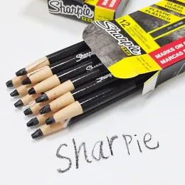 Matite 6pcs Sharpie Pencil Peeloff China Color Pencils Marker Roll Segni di pastello su vetro metallico