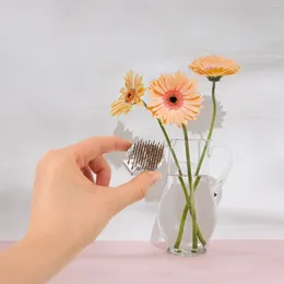 Dekorativa blommor Blomma Arrangemangsverktyg Florist Tillför floralfixering Baser Arrangerande Zen Spike Arranger Rostfritt stål Frog Holder