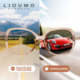 نظارة شمسية LIOUMO نظارة شمسية النساء 2023 نظارات استقطاب للسيدات للسيدات Antiglare Travel Eyewear Zonnebril Dames