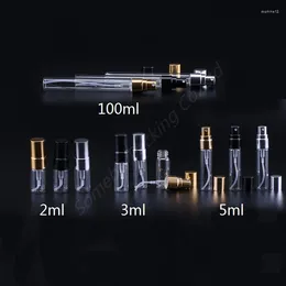 Depolama Şişeleri 6pcs Satıyor 2ml 3ml 5ml 10ml Cam Sis Sprey Parfüm Şişesi Kozmetikler için Özelleştirilmiş Tüp