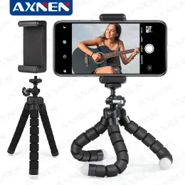 Sponge Tripod Octopus Wspornik Universal Smartphone Tripod Mini Elastyczna elastyczna ośmiornica nóg uchwyt telefonu komórkowego Stojak na iPhone'a Samsung