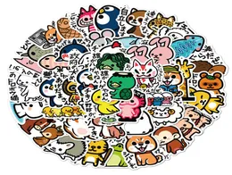 50 Zhang Sen Japon ve Koreli Ins Rüzgar Cilt Koruyucular Karikatür Hayvan Graffiti Stickers Bagaj Bilgisayar Su Geçirmez Sticker Wit5847212