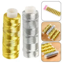 200 Yarns Gold Silver Thread Bright Bright Handmade Diy Patchwork