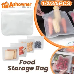Torby do przechowywania zamrażanie torby z jedzeniem wielokrotnego użytku Świeże miejsce do zamknięcia świeże opakowanie szczelność organizatora kuchennego BPA za darmo