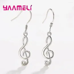 Dangle Earrings Fast Romantic & Artistic Music Notes Ear Hook Rhinestone Earring Women Accessory Lady