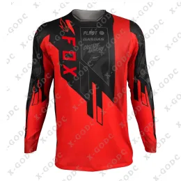 Sets 2023 New Motocross Jersey MTB Downhill Jeresy Ciclismo Bike DH Foxplast Jersey Maillot Ciclismo Hombre Quick Dry Jerseys