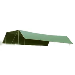 Tents And Shelters Without Poles6X8M Large Canopy Waterproof Oxford Sier Coated Outdoor Cam Awning Sunshelter Tarp More Hanging Points Dho6V