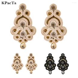 Dangle Earrings Kpacta شخصية تصميم Soutache المجوهرات المصنوعة يدويًا يدوي