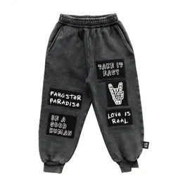 Kläder sätter hösten/vintern LMH barns pojkar/flickor fleece hoodie sweatpants Little Man Happy 230830 Drop Delivery DH6B1