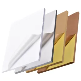Lieferungen A3 / A4 White Laser Inkjet Dunkel- und Hellfarben -Etiketten A4 Kraftpapier Selfadhäsive Druckpapier
