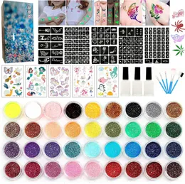 Diamond painting set 200 tattoo template spray tattoo glitter luminous body painting stage glitter makeup