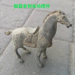 Decorative Figurines Antique Excavated Bronze Ware Arrives Success In Horse Home Decoration Film And Television Props Furnishings