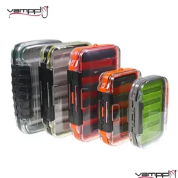 Terminal Tackle Boxes 1Pc Storage Case Waterproof Fishing Fly Box Nymph Streamer Trout Flies Spoon Hook Bait Accessories Drop Delivery Otqvs