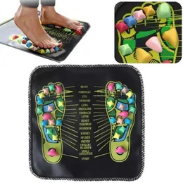 Massagebenar Rocks Foot Massage Mat Acupressure Relax Massage Pad Trigger Point Heath Therapy Relax Stress Relief Reflexology Walk Stone Road 240403