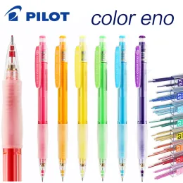 Pencils Pilot 8 Color Eno Mechanical Pencil HCR 197 Mini Eraser Kawaii Automatic Pencils 0.7mm School School Supplies Stationery