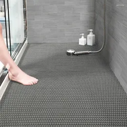Badematten Badezimmer rutschfeste Matte Toilette Wabenteppich Boden El Home Duschbad Badewanne Zubehör-Set