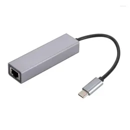 Hubs USB Mini Extensions 3.0 Typ C do RJ45 Adapter Trwałe zastosowanie przenośnych danych przenośnych dla komputerów dostarczających PC PC.