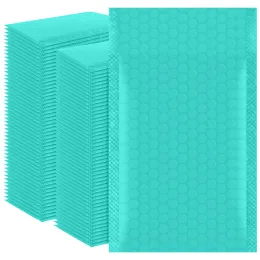 Mailers 100pcs Bubble Mailers Pink Poly Bubble Mailer для бизнеса 4х8 дюйма для санумированных конвертов, подарочных пакетов, упаковочные сумки конверта