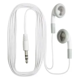 Kulaklık 1000 PCS Beyaz Düşük Fiyat Ucuz Kulak Kulaklığında Tek Kullanımlık Kablolu Stereo Kulaklıklar Müze Konser Kütüphanesi Okul Hediyesi için