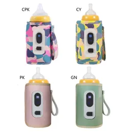 1 % для детской бутылки теплее кормления бутылочки тепло, хранитель, перемещение теплый крышка, молочная вода, USB Обогреватель наружный бутылок, 240319