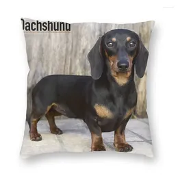 Cuscino carino bassotti tampone del cane decorazione decorazione salsiccia salsiccia dogger cover 40x40cm cuscino per soggiorno