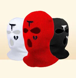 Cycling Caps أقنعة 3 Ho Heart Ski Mask Balaclava with Fashionab Design Thermal Ski Mask للرجال والنساء لـ SPOR7171418 في الهواء الطلق