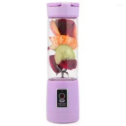 Entsafter 400 ml 6 Klingen Mini USB wiederaufladbare tragbare elektrische Obstsafter Smoothie Maker Blender Machine Sports Juicing Cup