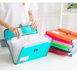 Bag A4 13 Grids File portatile Bag Student Storage Stationery Document Organizzatore