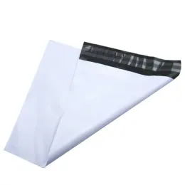 20x26+4cm White Express Shipping Mailer Envelope Self Sealable Package Bag Self Adhesive Post Courier Mailer Plastic Mail Packing Pack 11 LL