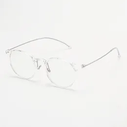 M8062 Ultra hafif TR90 Süt Köri Renk Gözlükleri Çerçeve Kadınların Ayarlanabilir Güç Küçük Yüz Oval Miyopya Gözlükleri Titanyum Bacak Çerçevesi