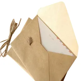 Blackboard 50pieces Card Grain Gain Card DIY متعدد الوظائف Kraft Paper Envelope 16*11 سم الأظرف بطاقة هدية لحفل عيد ميلاد الزفاف