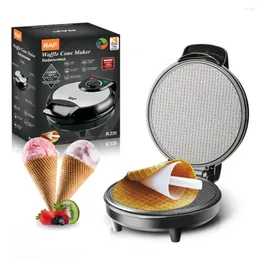 Bread Makers 1200W Electric Crispy Egg Roll Maker Waffle Ice Cream Cone Machine Household Breakfast Sandwich Iron Crepe Baking Pan