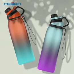 Feijian Sports Water Bottle portátil tritan com tampa magnética Drinkware Large Capncial Kettle 095L12L BPA grátis 240402