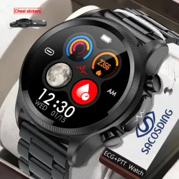 Relógios Smart Watch Watch Nonvasive Blood Sanguer Freqüência cardíaca Pressão sanguínea Temperatura corporal ECG Monitoramento de fitness rastreador de fitness smartwatch