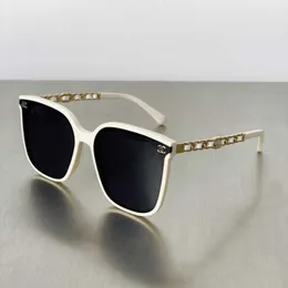 2024 Top Designers New Luxury Designer New Chain Sunglasses Солнцезащитные очки женские высококачественные модные квадратные сети Red 0759