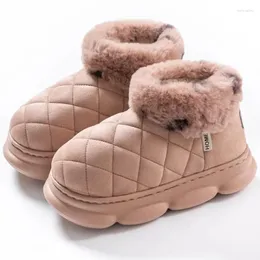 Stivali inverno inverno in pelliccia addensata Snow neve pilota alta top morbida da donna leggero di cotone fuori calzatura a piattaforma antispuia