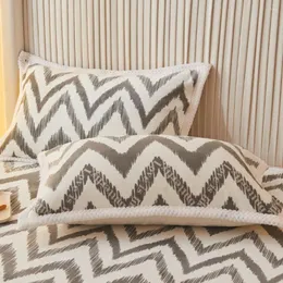 Defina a cama Pouco de veludo de leite de inverno decorativo Coral 48x74cm estilo Candy Color Pillow Tampa