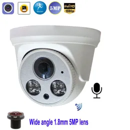 Kameror Full HD 5MP 1080P WiFi Wireless IP Camera P2P Cloud 1,8mm Dome inomhus CCTV -övervakning med SD/TF -kortplats Camhi Keye Security