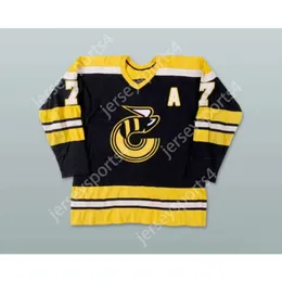 GDSIR Rich Leduc 7 Away WHA 1976-77 Cincinnati picada de hóquei Jersey Novo Ed S-M-L-XL-XXL-3xl-4xl-5xl-6xl