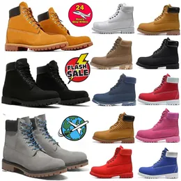 Projektant Timberlan Boots Martin Booties Męskie damskie pszenica czarna kostka buta kamuflarz Browm Blue Outdoor Sports Treakers