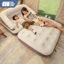 Equipamento tanxianzheiatable sofá cama interna e externa dobrável portátil tenda de camping de implantação de sofá disponível colchão de ar dolor