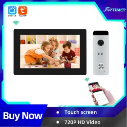 Intercom Joytimer Home Tuya Smart Video Intercom System 720p AHD Полный сенсорный экран видео дверь телефон 130 ° Super Wideangle камера