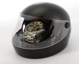 Watch Boxes Cases 2021 Creative Helmetshaped High Quality Box Black White Display Stand Plastic Case1363828