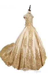 2020 Gold Glitz Ball vestido Princess Little Girls Girls Pageant Dresses Fuchsia Little Baby Camar Flower Girl Vestres com Beads7008844