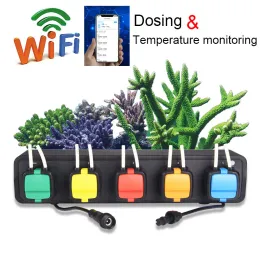 Glasögon Kamoer X5S WiFi -program Programbar Peristaltisk pump Saltvatten Maral Coral Reef Aquarium Fish Tank Dosing Pumps