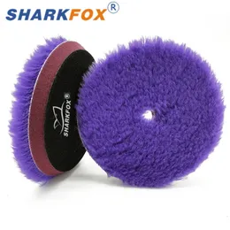 5/6inch Purple Woolen Polishing Pad Car Paint Polering Buffing Wool Pad For Waxing Buffer Polisher Används 240321