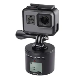 Monopods för DJI Osmo Action Time Lapse Stativ Mount Smart Electric Panning Roting for Go Pro Max 10 9 8 Insta 360 One X 2 R Tillbehör